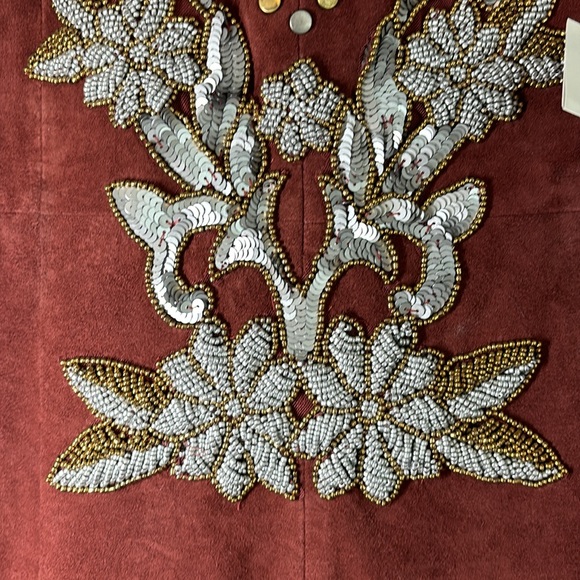 Nasty Gal Genuine Suede Appliqué Halterneck Mini Dress - Picture 11 of 17